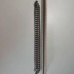 EFFY 23” Silver-Tone Cuban Link Chain Necklace – Designer Statement Piece